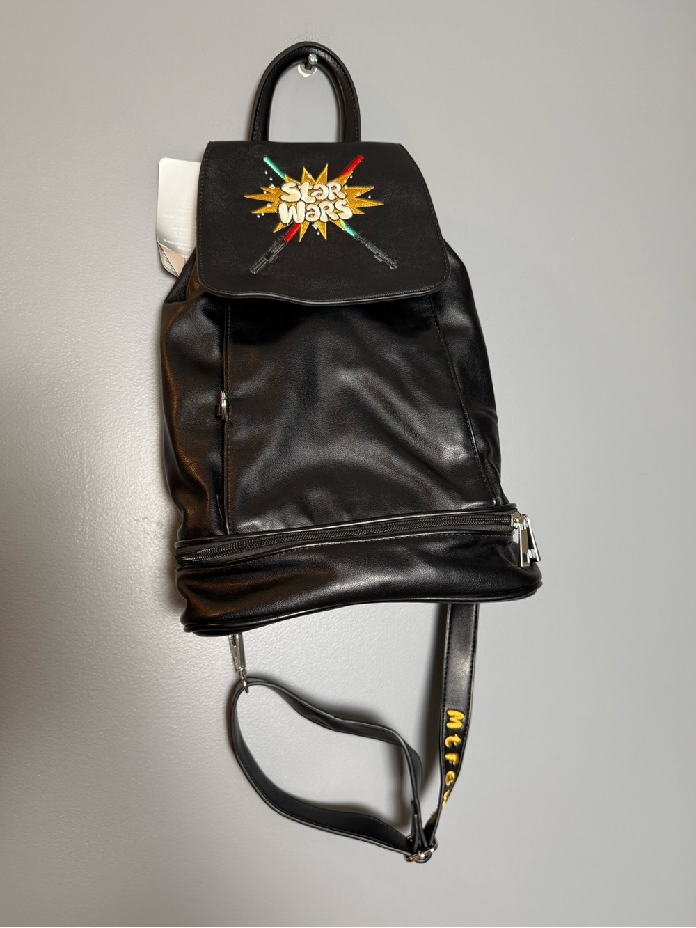 Disney Parks Star Wars Embroidered Sling Backpack New With Tags
